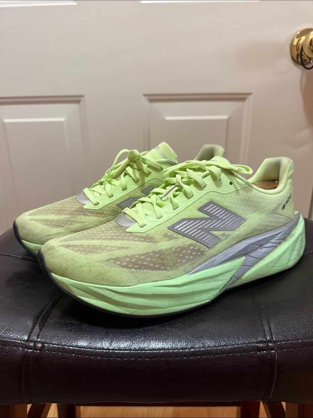 Men’s New Balance Fuel Cell Rebel Neon Lime Athletic Running Shoes